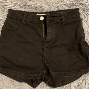 High waist shorts, black, TALLY WEIJL, size 34, women